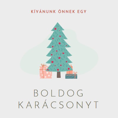 Boldog karácsonyt kívánok! pink whimsical-color-block