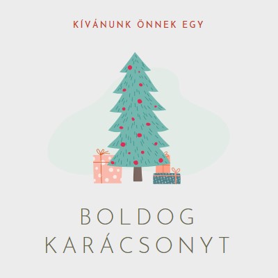 Boldog karácsonyt kívánok! pink whimsical-color-block