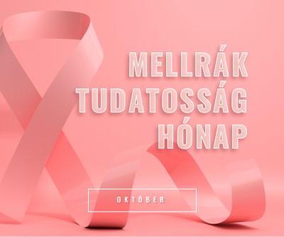 Mellrák tudatosság pink modern-bold