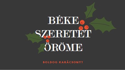 Béke, szeretet, öröm gray modern-simple