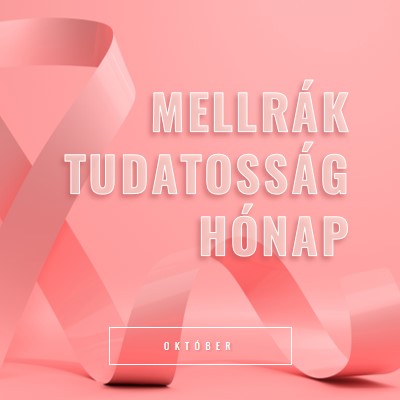 Mellrák tudatosság pink modern-bold