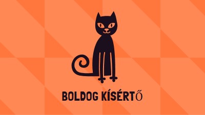 Boldog kísértés orange whimsical-color-block