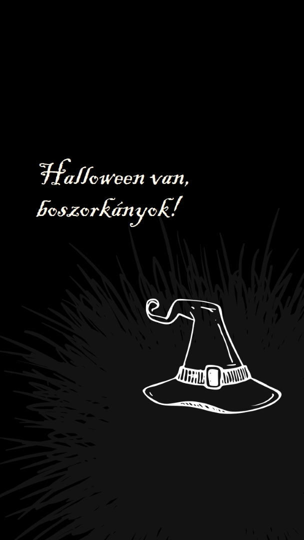 Halloween van black whimsical-line