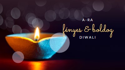 Egy fényes & boldog Diwali black modern-simple