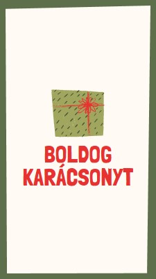 Boldog karácsonyi ajándék white whimsical-color-block