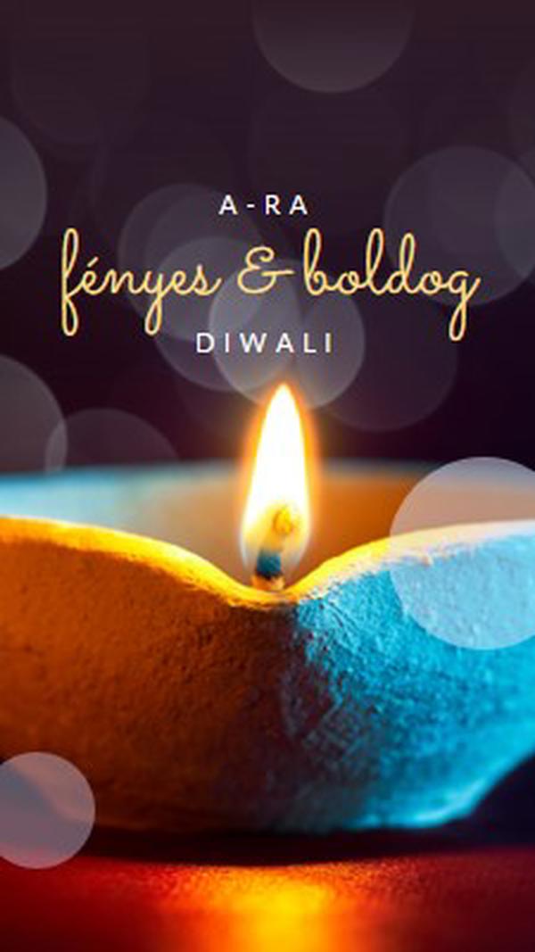 Egy fényes & boldog Diwali black modern-simple