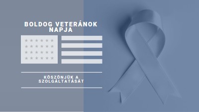 Az amerikai veteránok tisztelete gray modern-simple