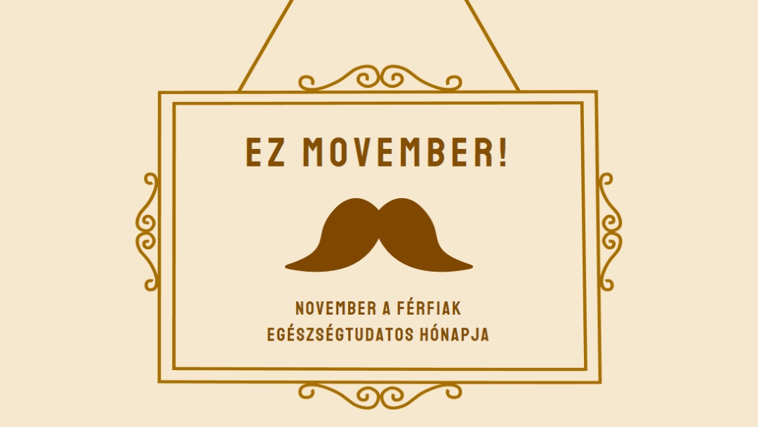 Bajuszok novemberre brown vintage-retro