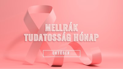 Mellrák tudatosság pink modern-bold