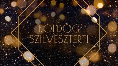 Boldog szilvesztert! black modern-geometric-&-linear