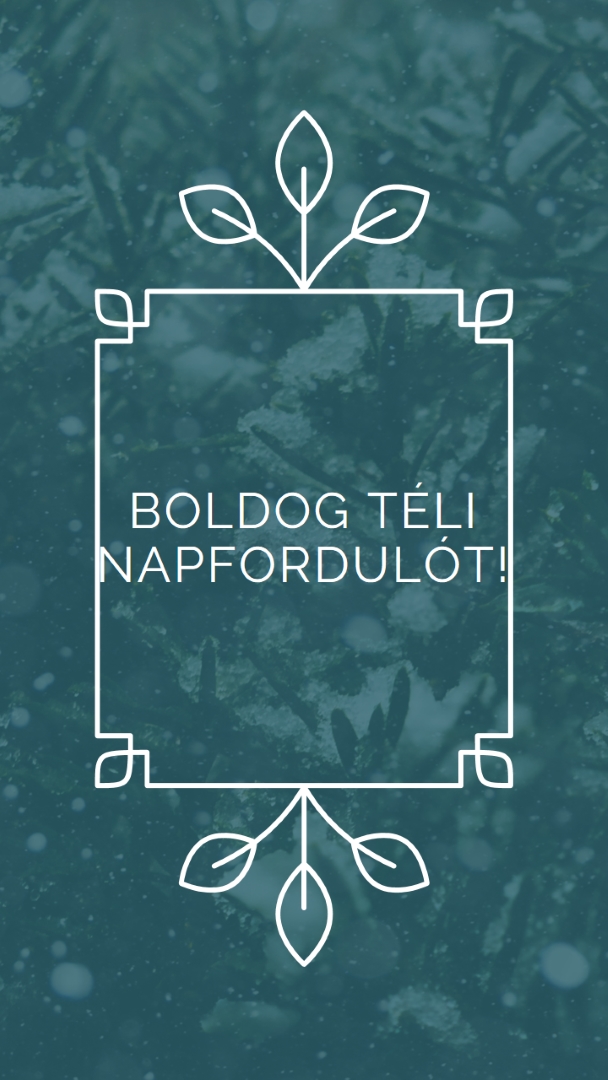 Téli napforduló green modern-simple