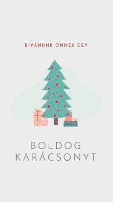 Boldog karácsonyt kívánok! pink whimsical-color-block