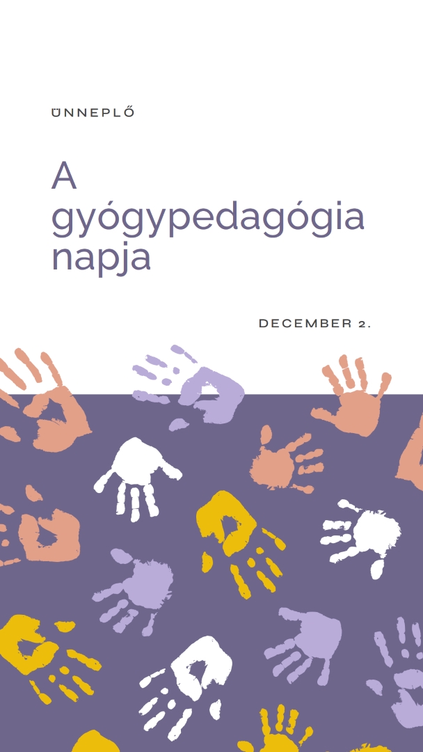 A gyógypedagógia ünnepe purple whimsical-color-block
