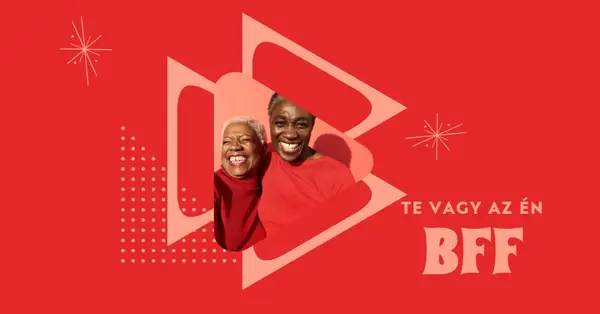 Barátok az életért red vintage-retro