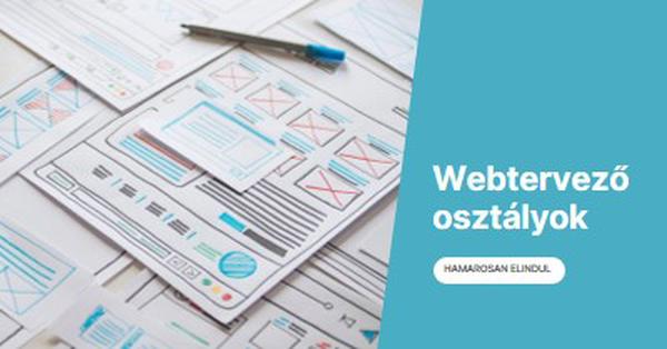 Webtervező osztályok blue modern-simple