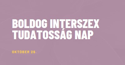 Boldog Interszex Tudatosság Napja purple modern-bold