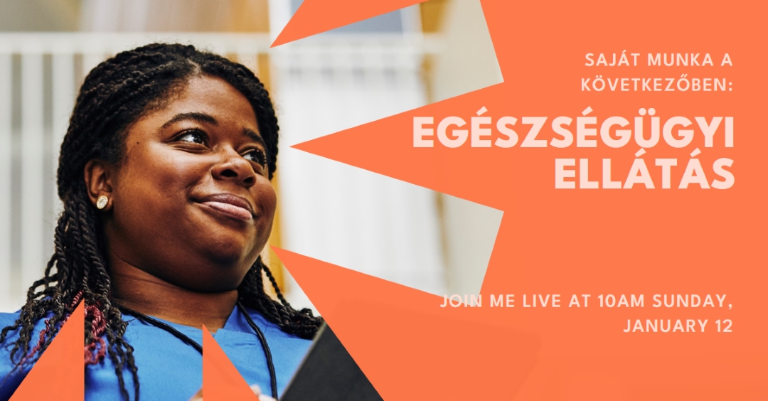 Egészségügyi hős orange modern-bold