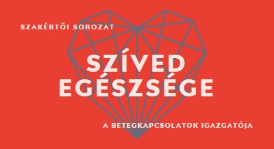 Szíved egészsége red modern-bold