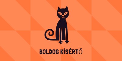 Boldog kísértés orange whimsical-color-block