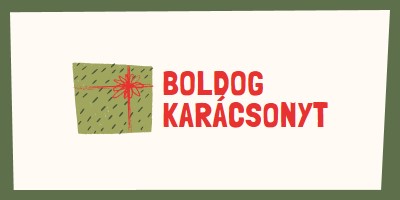 Boldog karácsonyi ajándék white whimsical-color-block