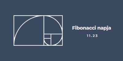 Fibonacci napja blue modern-simple