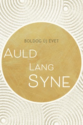 Boldog új évet (auld lang syne) white modern-simple