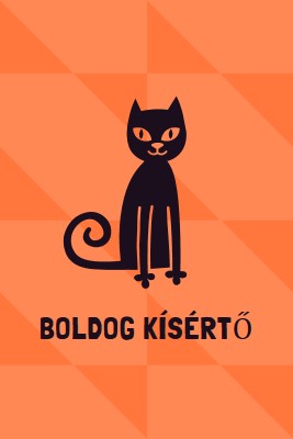 Boldog kísértés orange whimsical-color-block