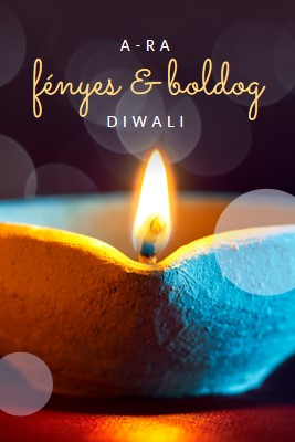 Egy fényes & boldog Diwali black modern-simple