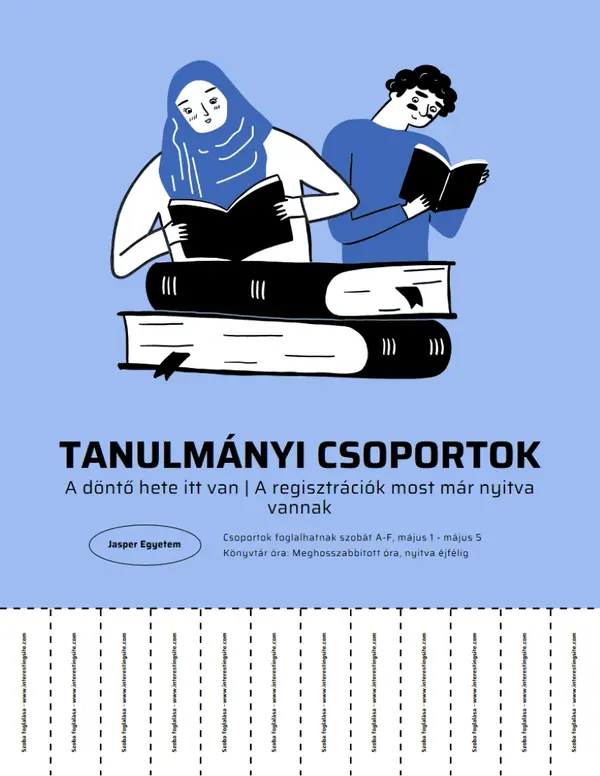 Oktatási szórólapok lecsúszásával purple simple,illustrative,tear-off,flat-graphic