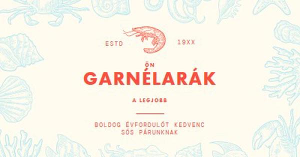 Egyszerűen a legjobb garnélarák gray bold,retro,maritime