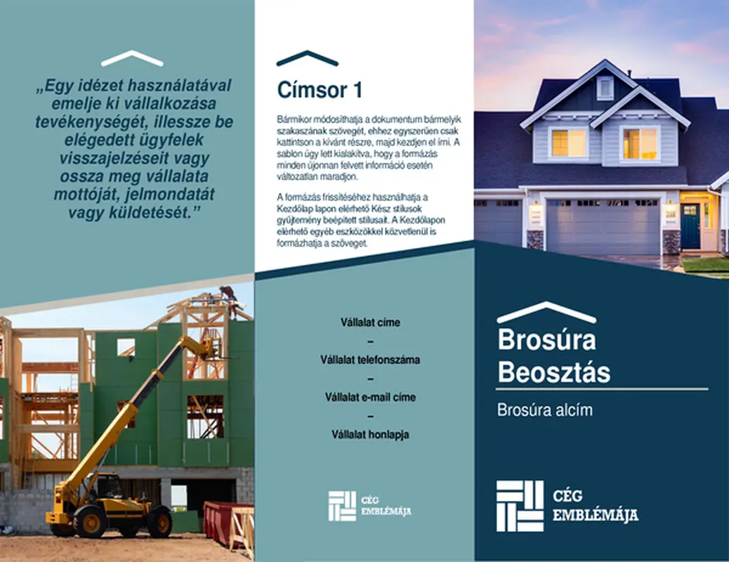 Kivitelezői brosúra