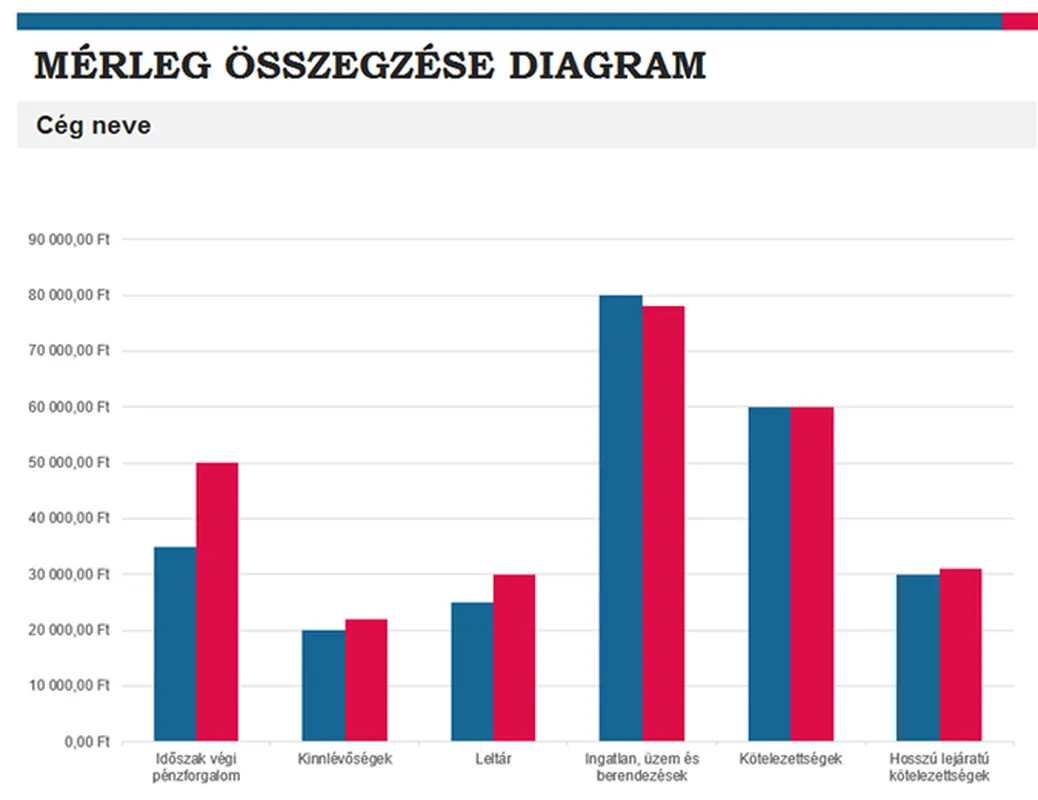Költségvetés összegzése jelentés