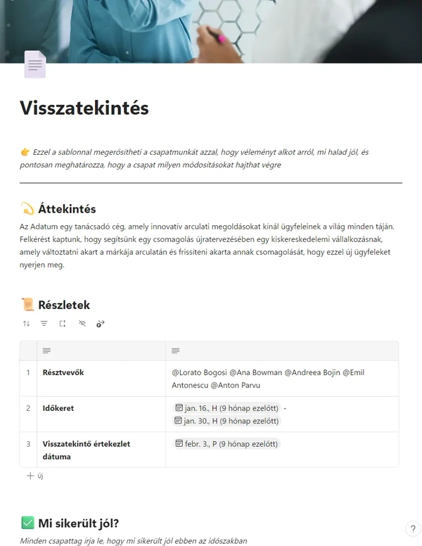 Visszatekintés