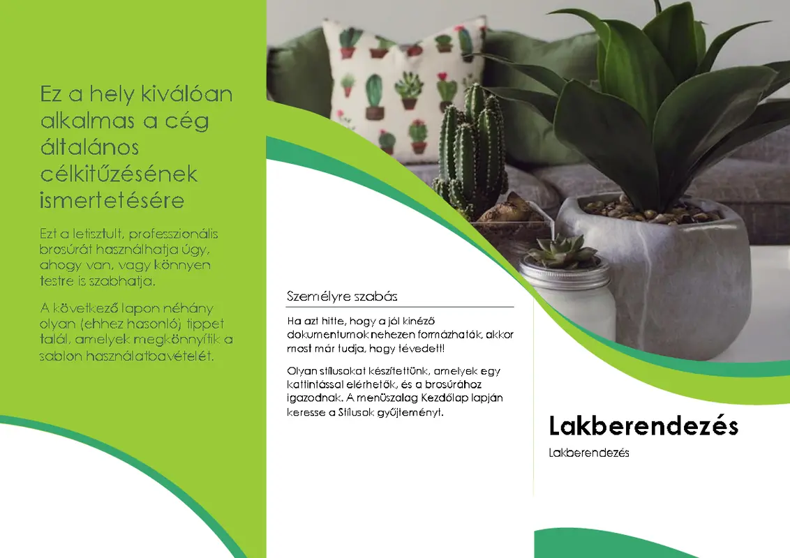 Lakberendezés brosúra modern-color-block