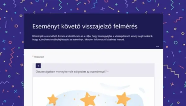 Eseményt követő visszajelző felmérés blue