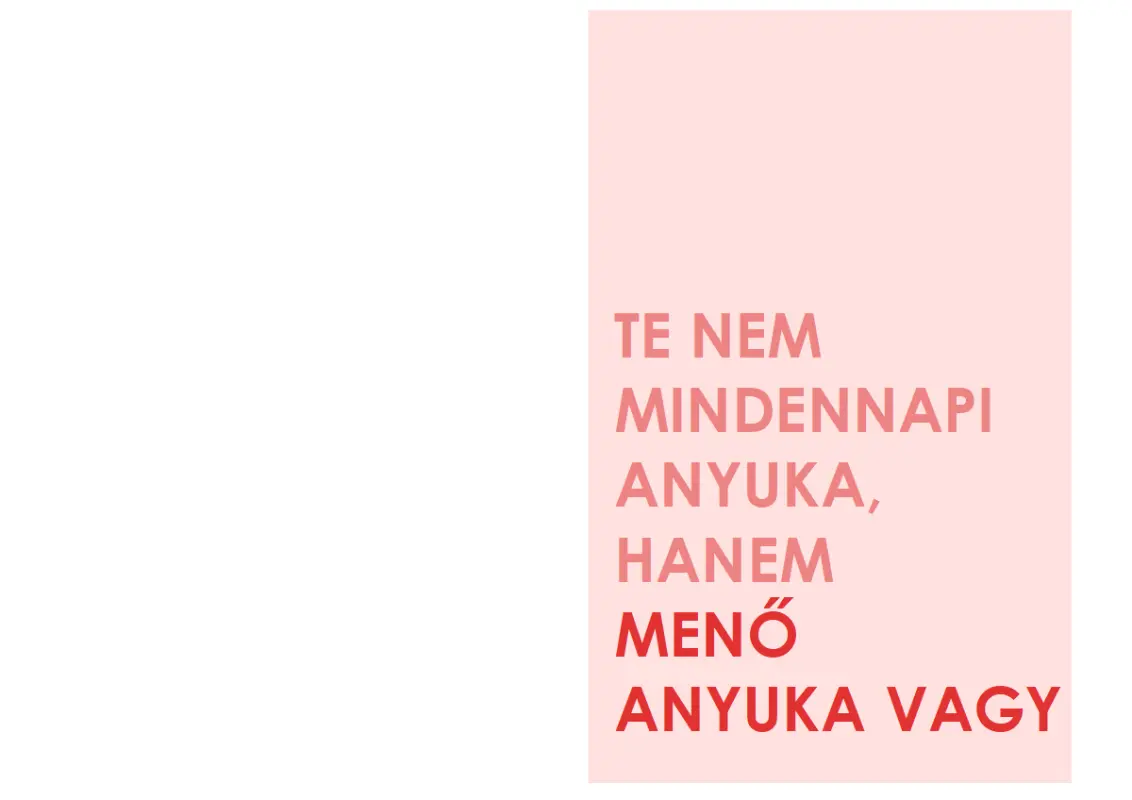 Menő anyuka Anyák napi ajándékkártya pink modern-simple