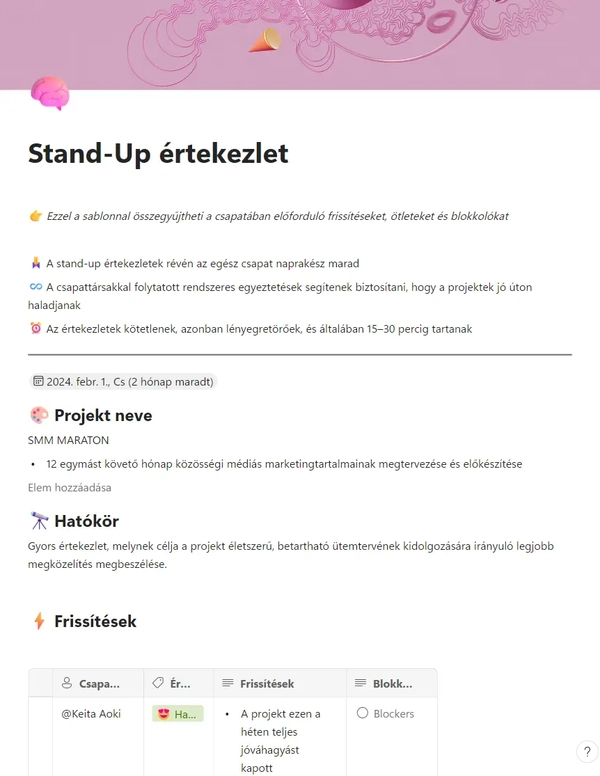 Stand-Up értekezlet