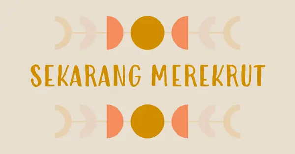 Siklus bulan pastel yellow organic-boho