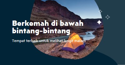 Di bawah bintang-bintang blue organic-simple