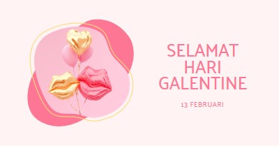 Selamat Hari Valentine, gal white organic-simple