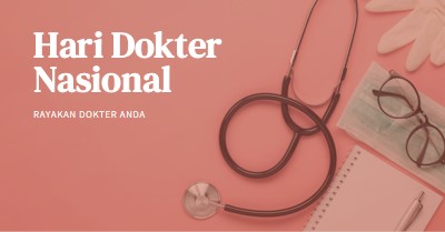 Rayakan dokter Anda pink modern-simple