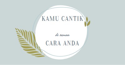 Indah dengan segala cara Anda blue organic-simple