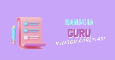 Minggu Apresiasi Guru purple whimsical-color-block