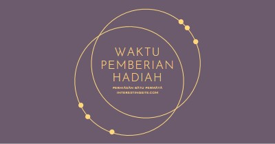 Ini waktu pemberian hadiah purple modern-simple