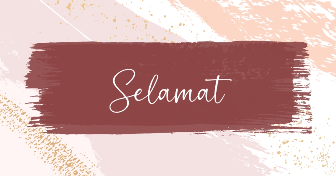 Selamat sederhana pink organic-simple