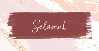 Selamat sederhana pink organic-simple