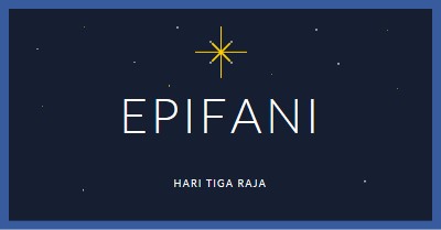 Mengamati Epiphany blue modern-simple