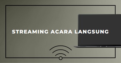 Streaming acara langsung gray modern-bold