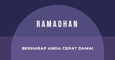 Berharap Anda dengan cepat yang damai purple modern-color-block