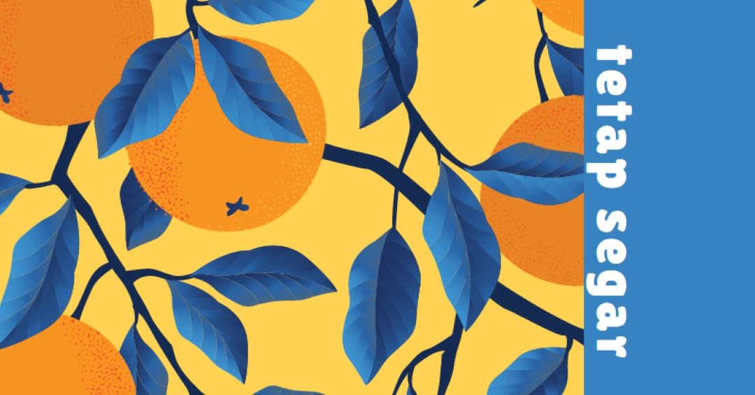 Tetap segar blue organic-simple